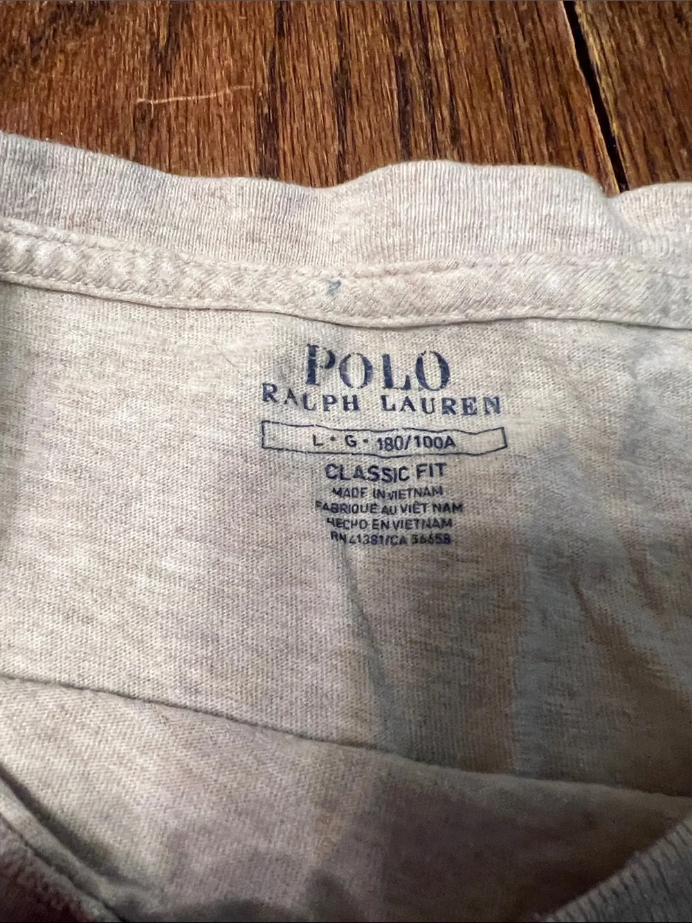 Polo by Ralph Lauren Short-Sleeve Pocket Tee — Light Beige Heather
